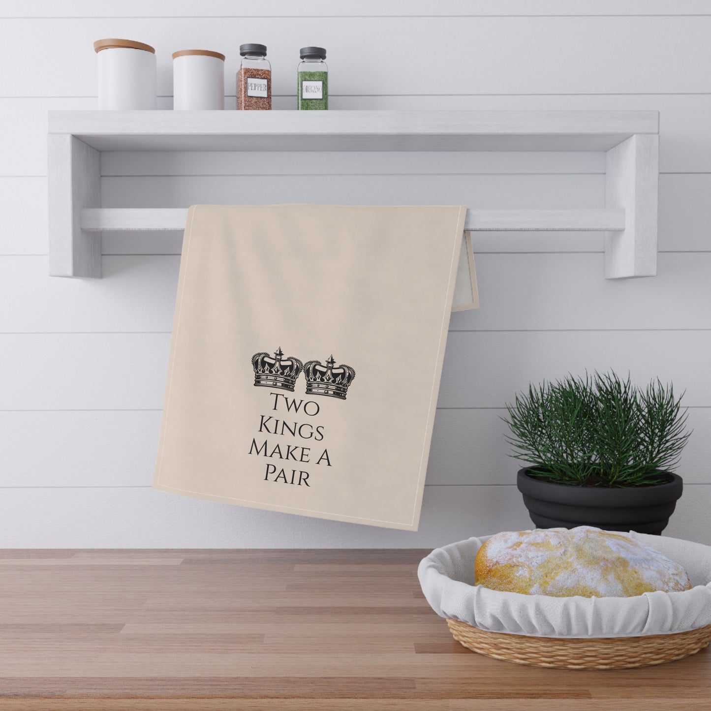 "Two Kings Make a Pair" Tea Towel