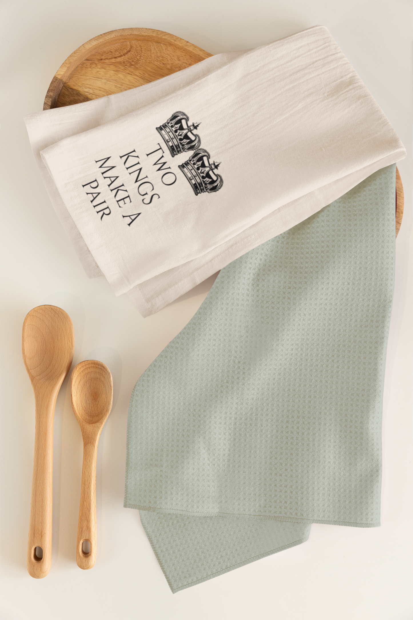 "Two Kings Make a Pair" Tea Towel